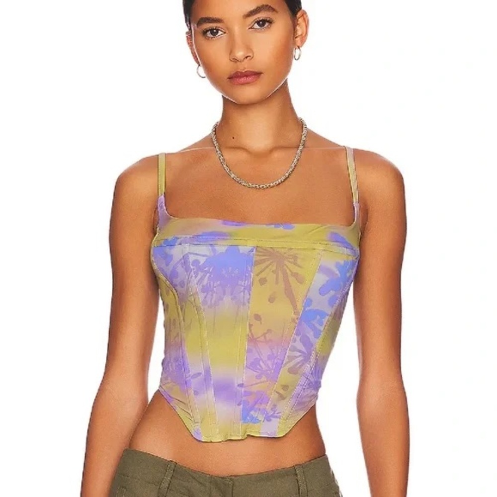 Miaou x Paloma elsesser print corset